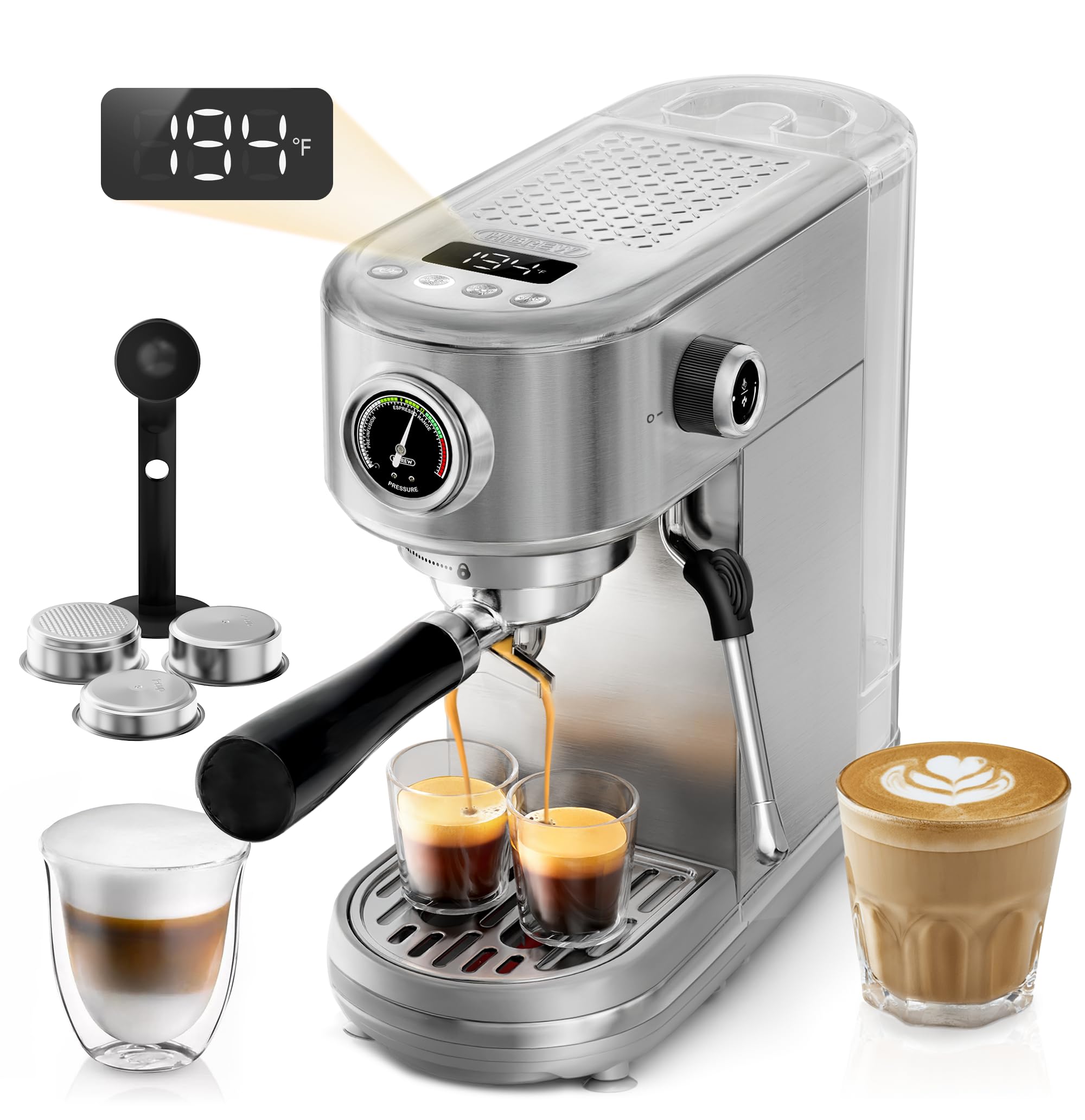 Amazon.com: HIBREW H10B - 51mm Espresso Machine - Temperature